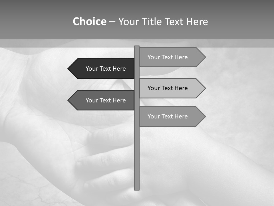 Men Body Palm PowerPoint Template