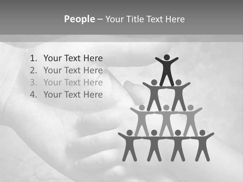 Men Body Palm PowerPoint Template