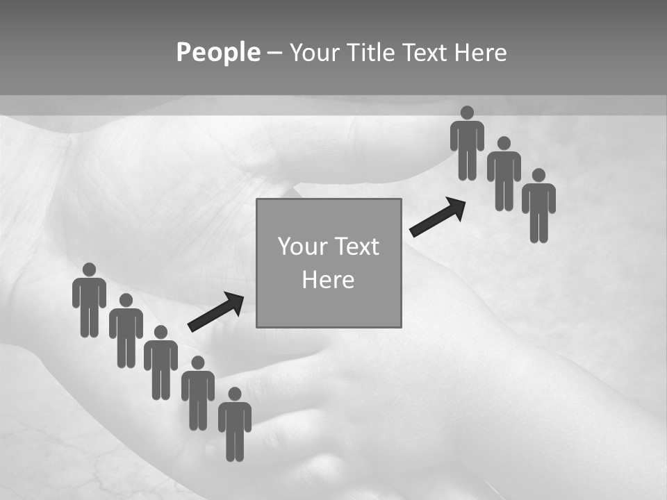 Men Body Palm PowerPoint Template