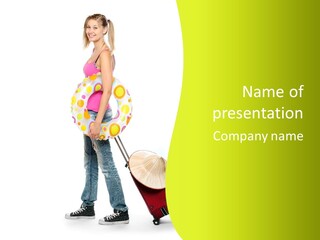 Travel Bag People Vacations PowerPoint Template