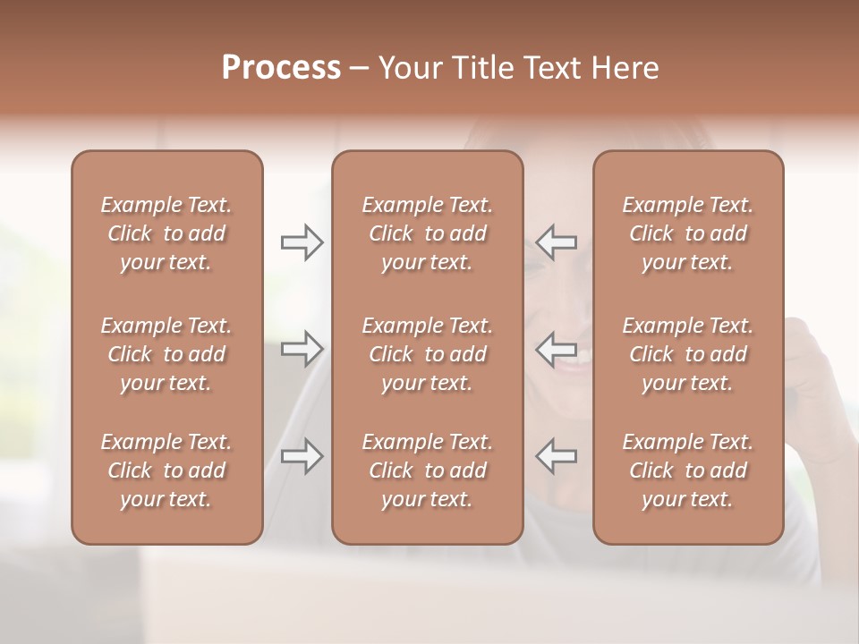 Laptop Closeup Headset PowerPoint Template