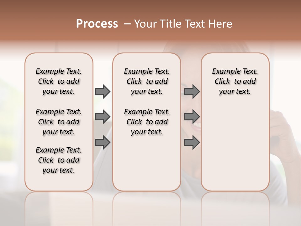 Laptop Closeup Headset PowerPoint Template