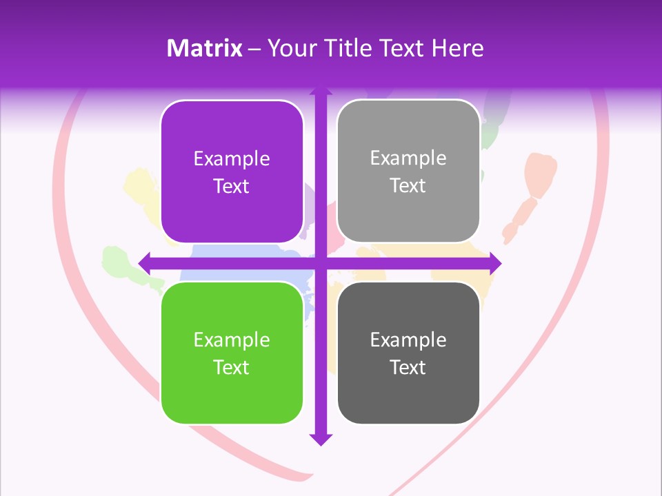 Heart White Ink PowerPoint Template