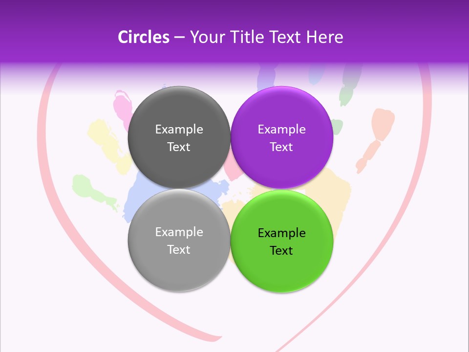 Heart White Ink PowerPoint Template