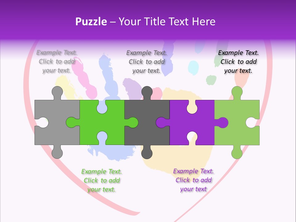 Heart White Ink PowerPoint Template