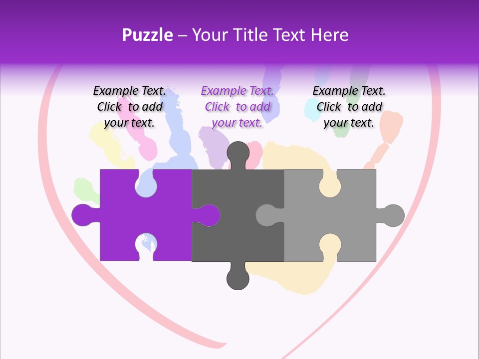 Heart White Ink PowerPoint Template