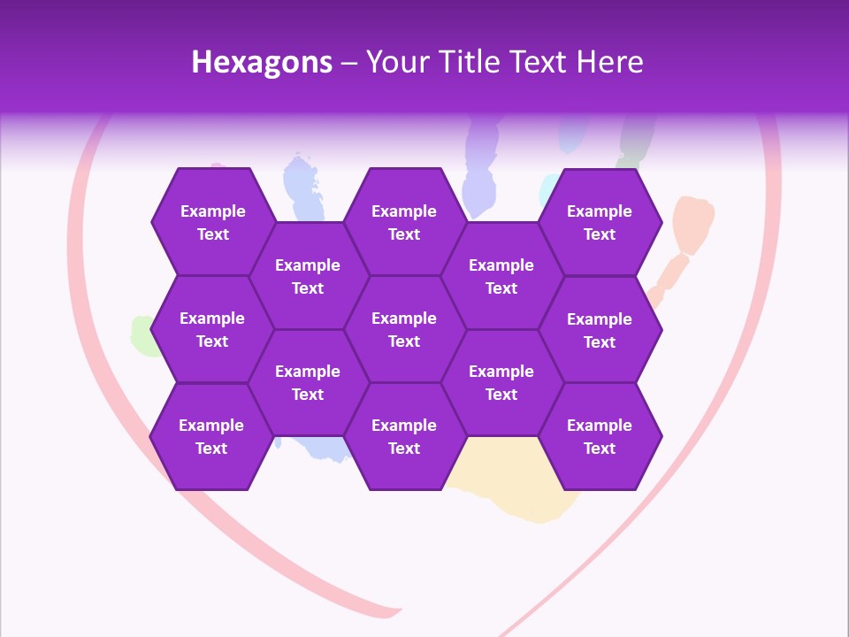 Heart White Ink PowerPoint Template