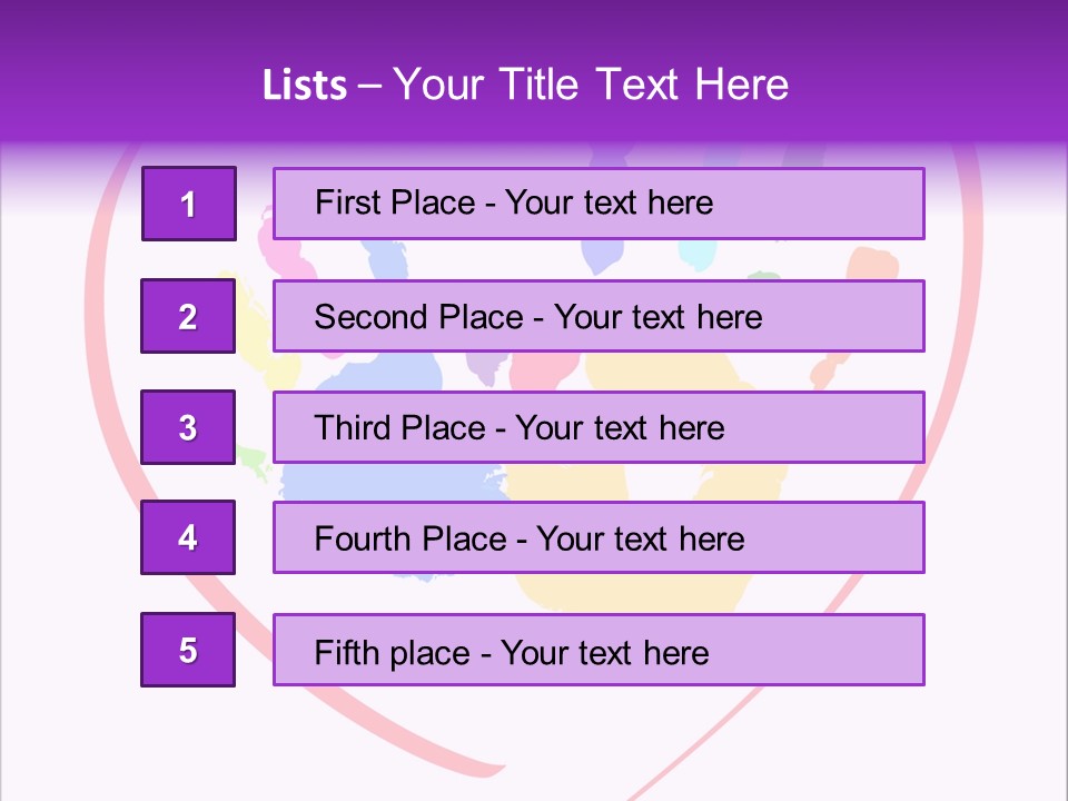 Heart White Ink PowerPoint Template