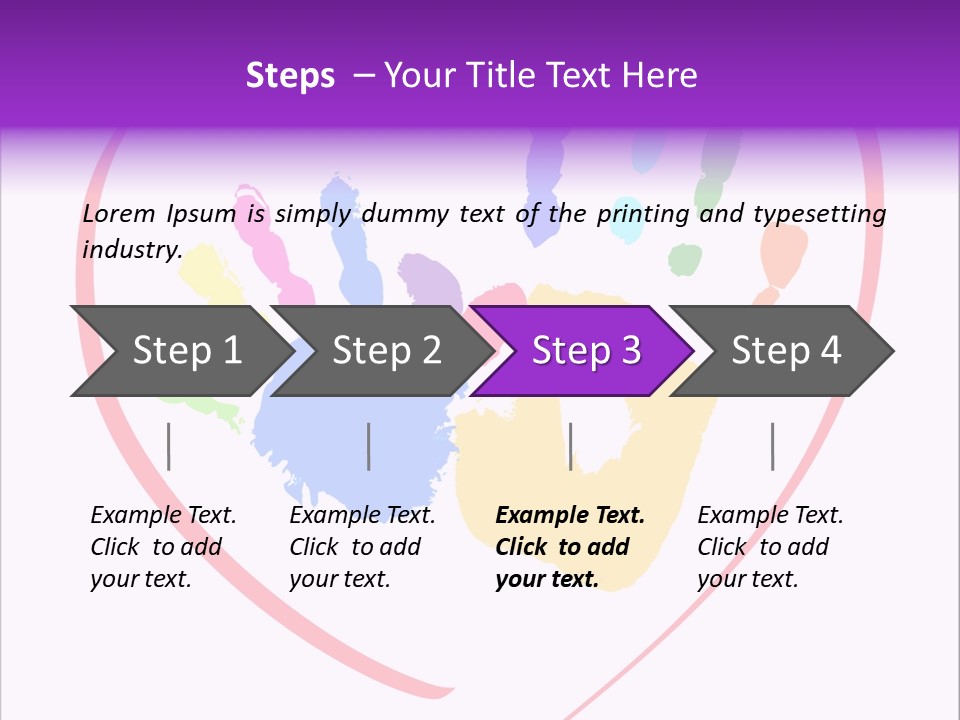 Heart White Ink PowerPoint Template