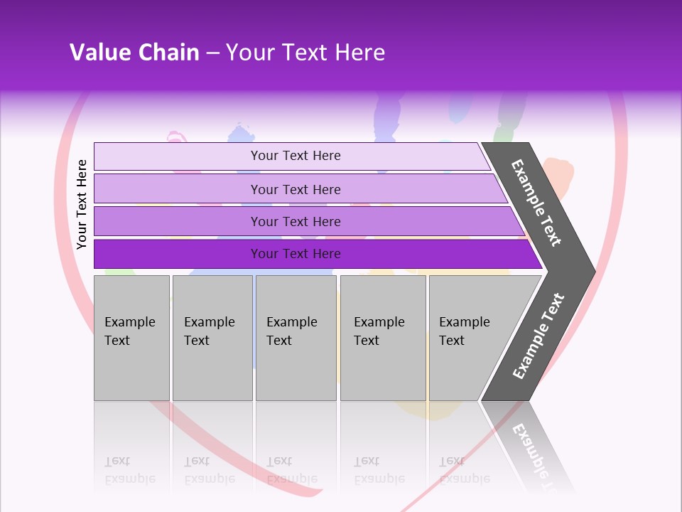 Heart White Ink PowerPoint Template