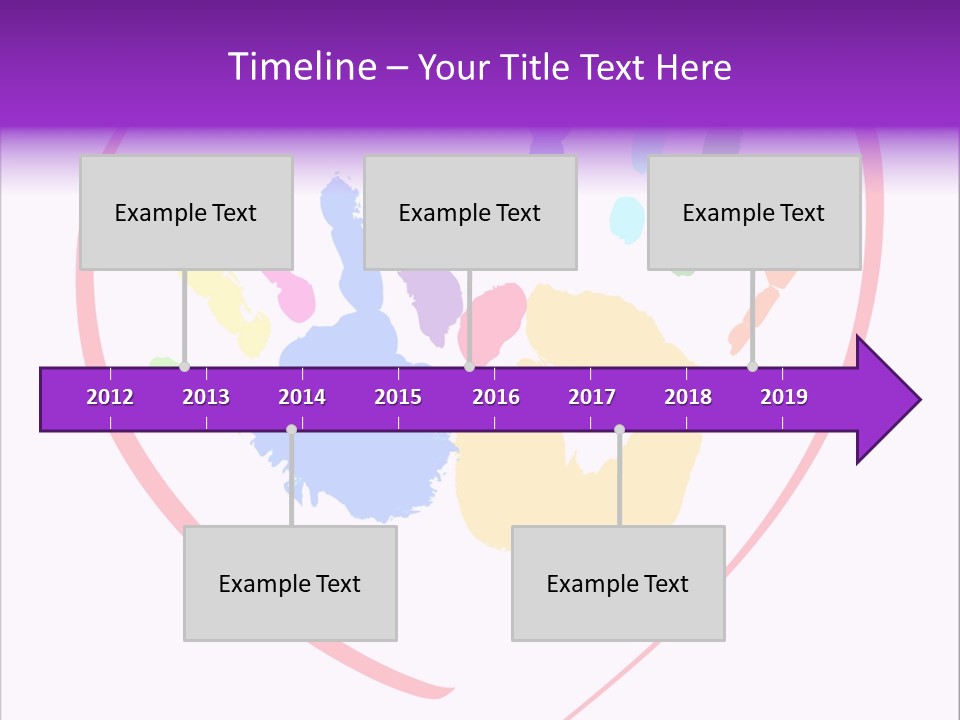 Heart White Ink PowerPoint Template