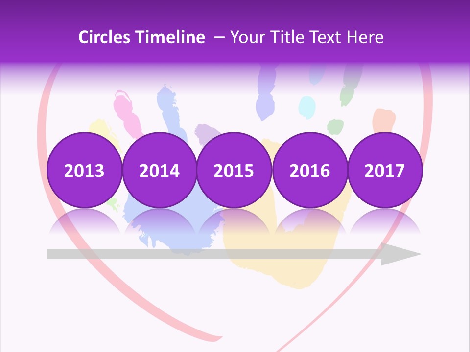 Heart White Ink PowerPoint Template