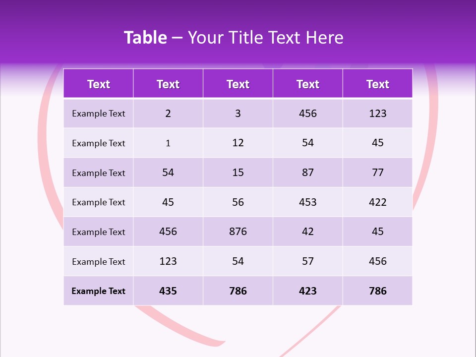 Heart White Ink PowerPoint Template