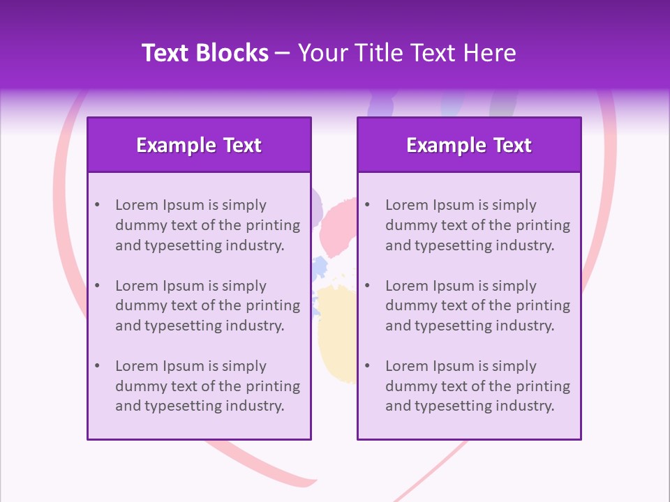Heart White Ink PowerPoint Template