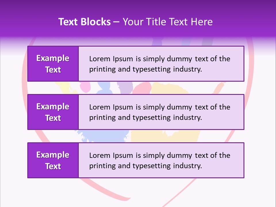 Heart White Ink PowerPoint Template