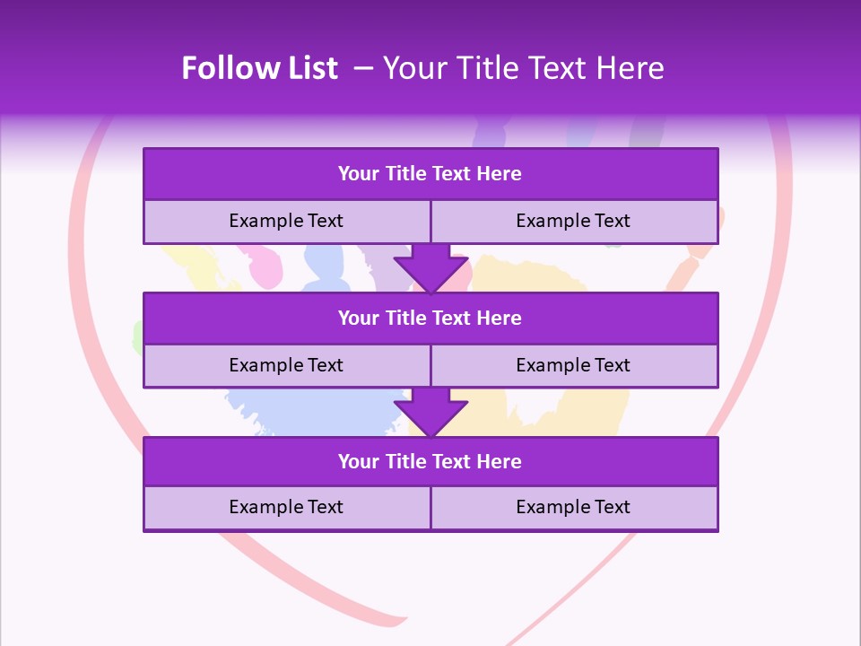 Heart White Ink PowerPoint Template