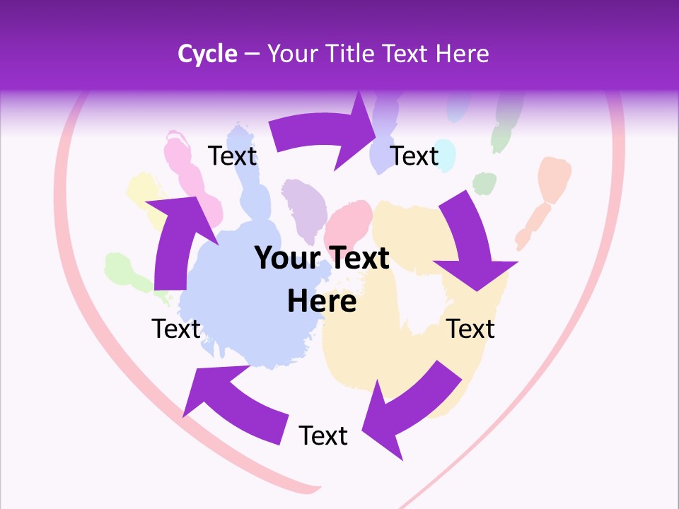 Heart White Ink PowerPoint Template