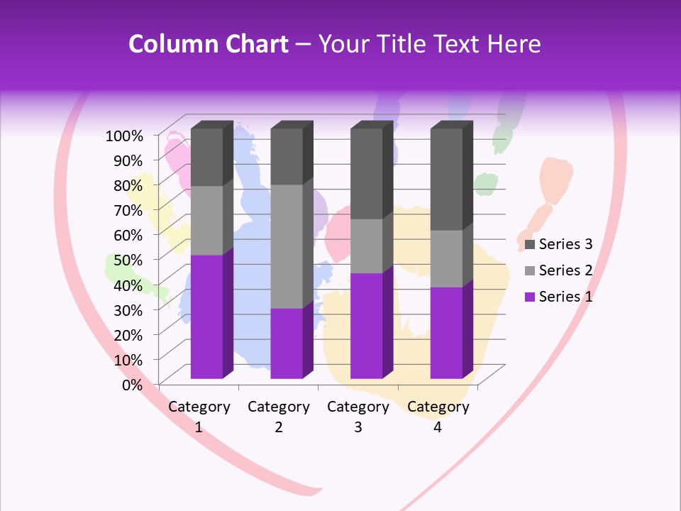 Heart White Ink PowerPoint Template