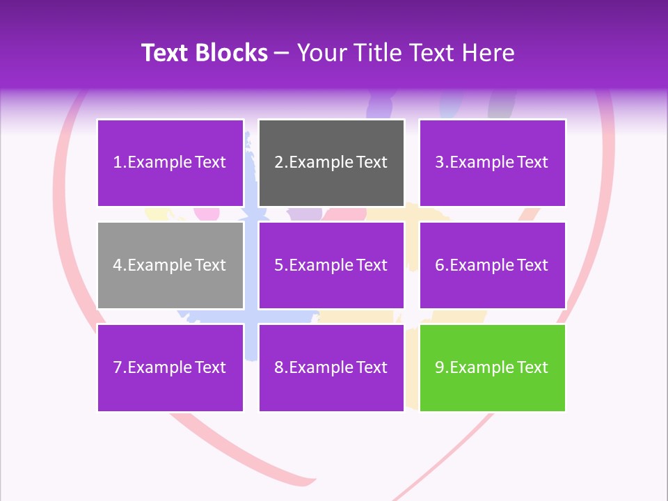 Heart White Ink PowerPoint Template