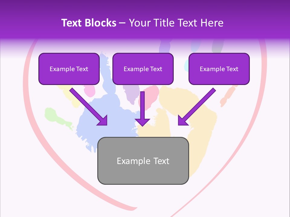 Heart White Ink PowerPoint Template