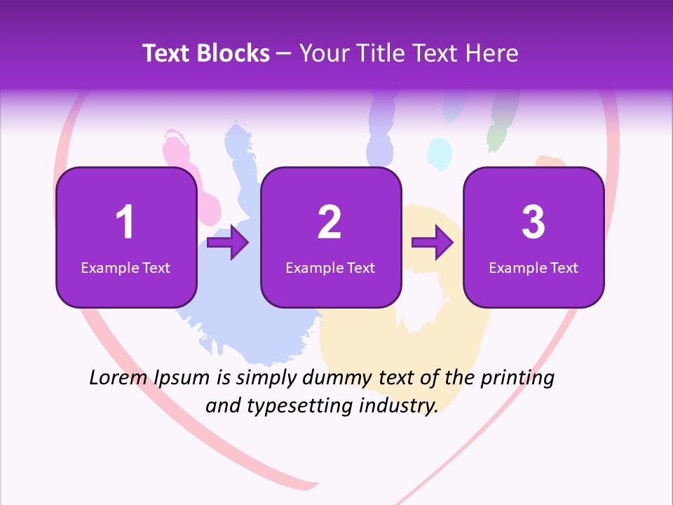 Heart White Ink PowerPoint Template