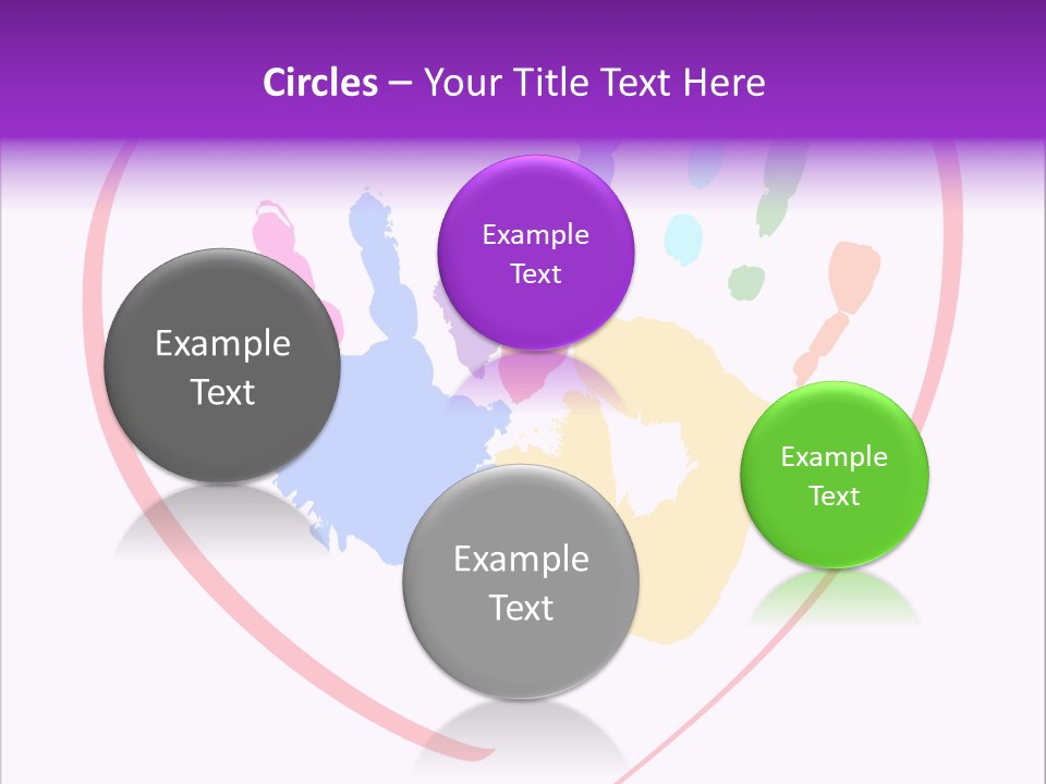 Heart White Ink PowerPoint Template