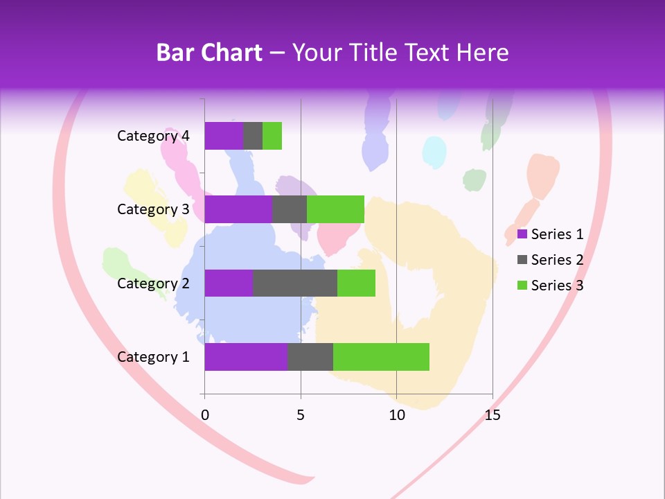 Heart White Ink PowerPoint Template