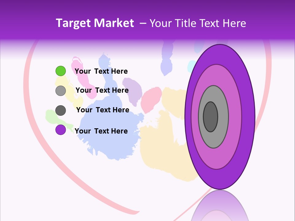 Heart White Ink PowerPoint Template