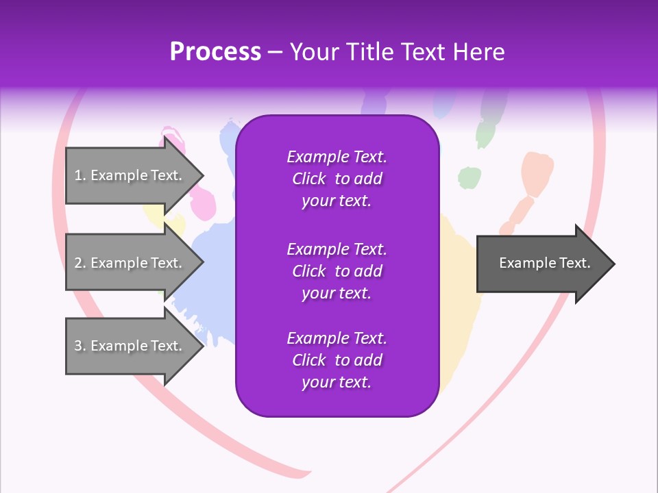 Heart White Ink PowerPoint Template