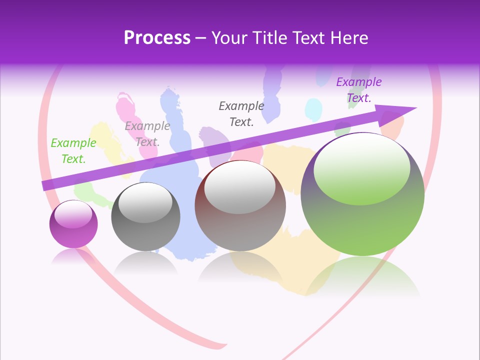 Heart White Ink PowerPoint Template