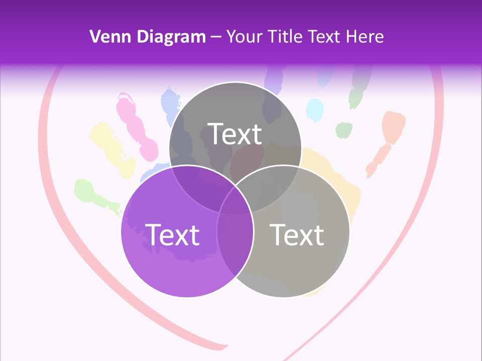 Heart White Ink PowerPoint Template