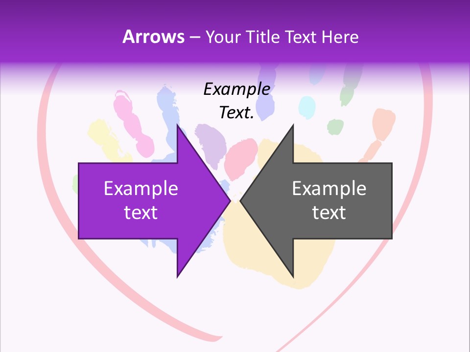 Heart White Ink PowerPoint Template