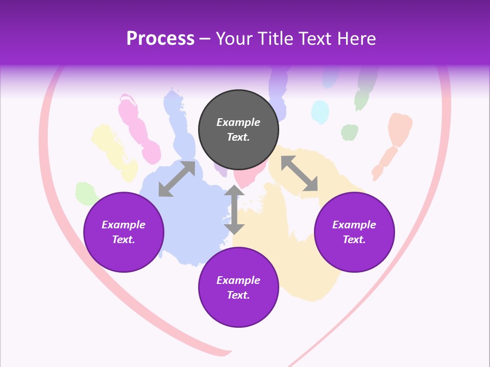Heart White Ink PowerPoint Template