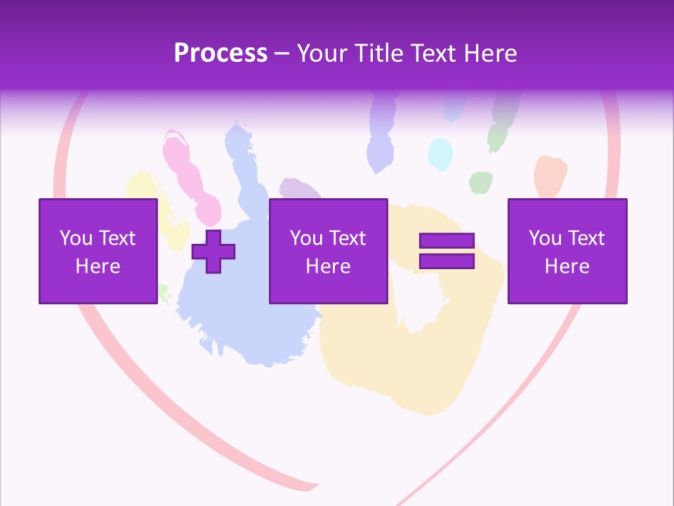 Heart White Ink PowerPoint Template