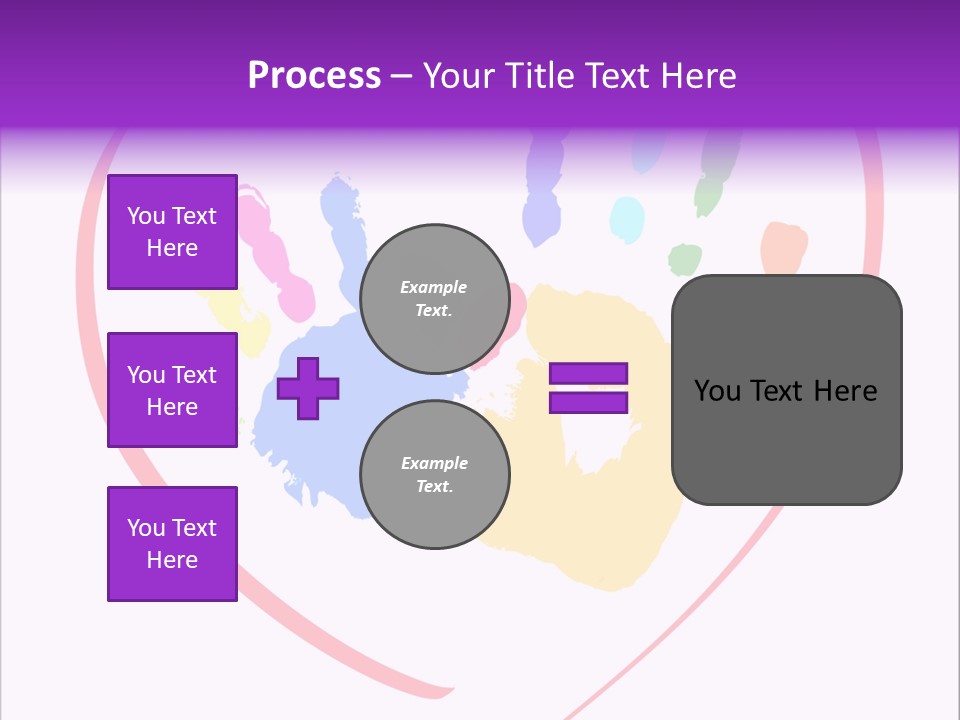 Heart White Ink PowerPoint Template