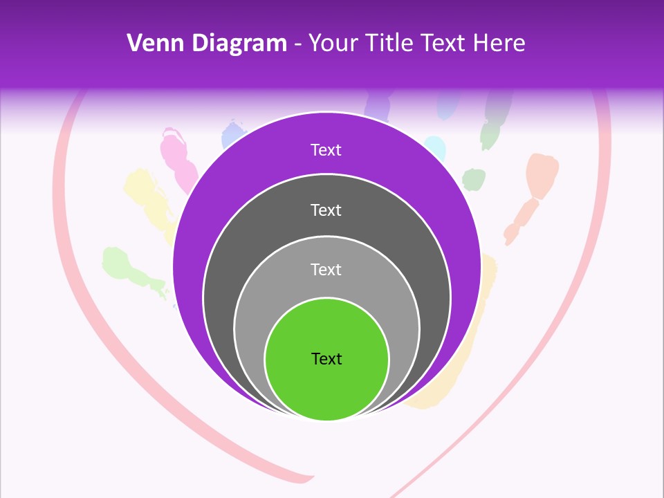 Heart White Ink PowerPoint Template