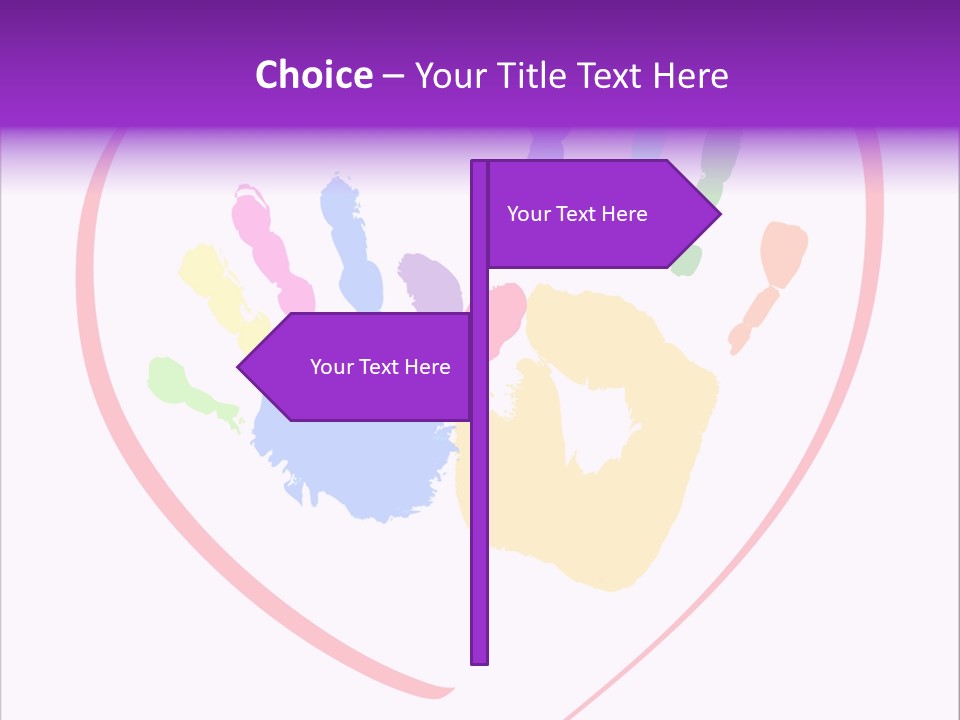 Heart White Ink PowerPoint Template