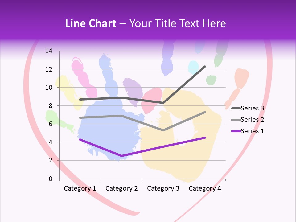 Heart White Ink PowerPoint Template