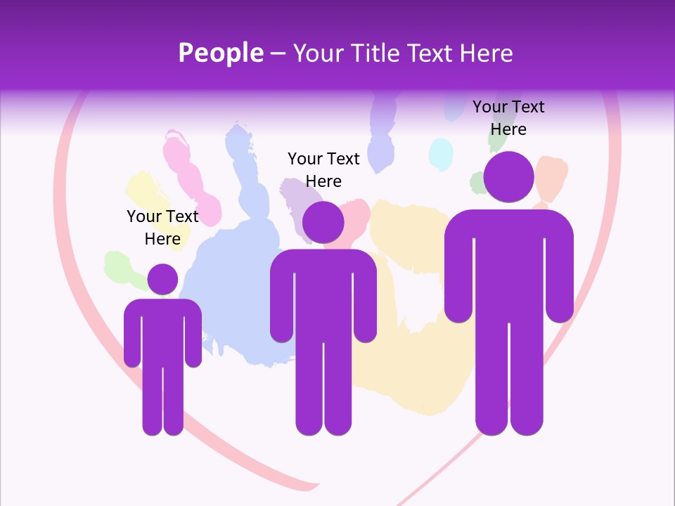 Heart White Ink PowerPoint Template