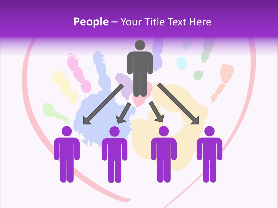 Heart White Ink PowerPoint Template