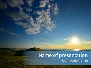 Landscape Sky Space PowerPoint Template