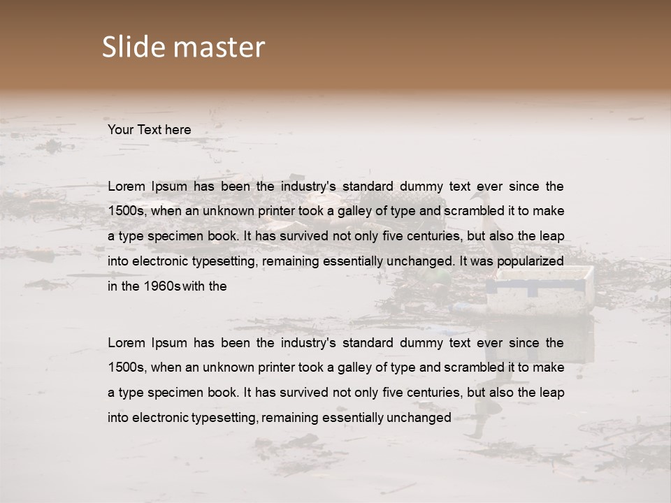 Dirty Sad Problem PowerPoint Template