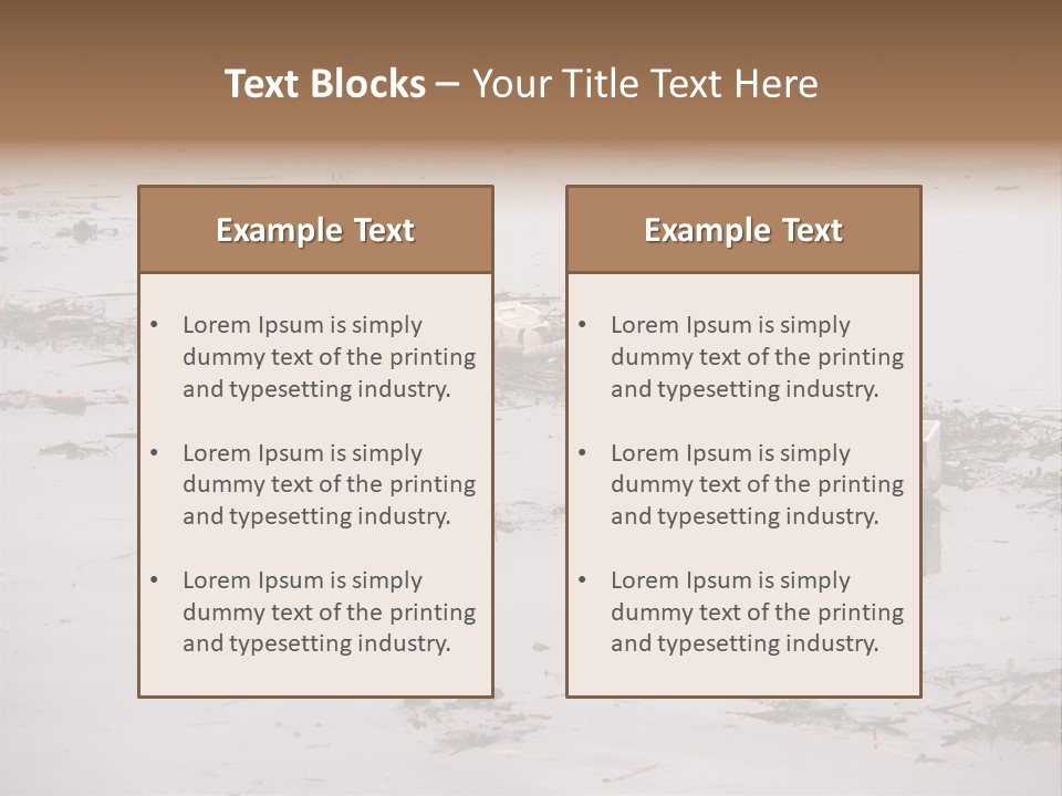 Dirty Sad Problem PowerPoint Template