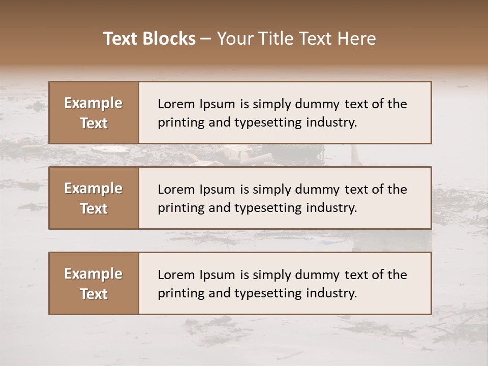 Dirty Sad Problem PowerPoint Template