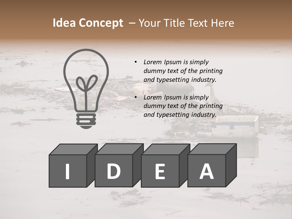 Dirty Sad Problem PowerPoint Template