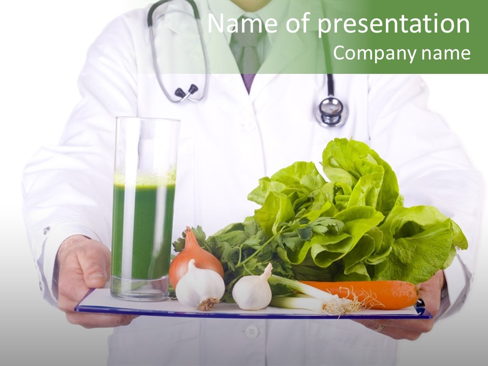 Hospital Fresh Fruit Uniform PowerPoint Template