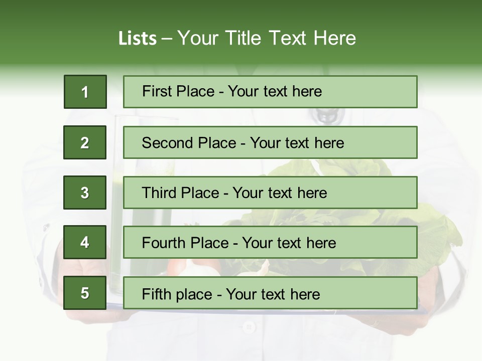 Hospital Fresh Fruit Uniform PowerPoint Template