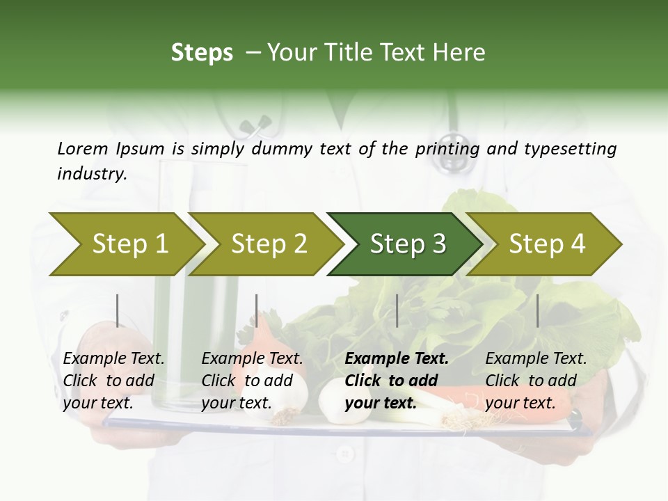 Hospital Fresh Fruit Uniform PowerPoint Template