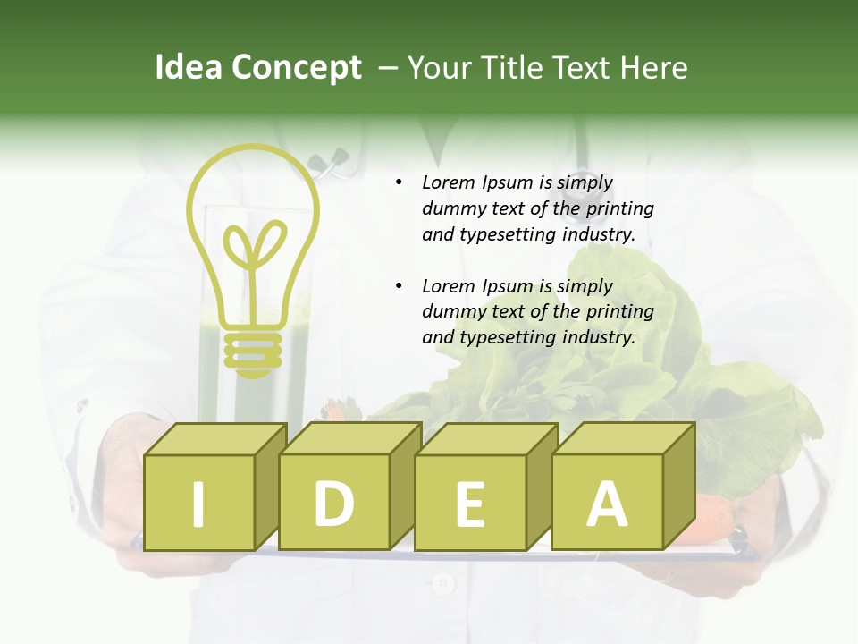 Hospital Fresh Fruit Uniform PowerPoint Template