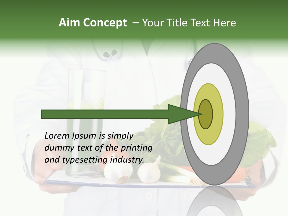 Hospital Fresh Fruit Uniform PowerPoint Template